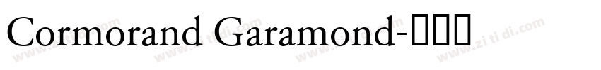 Cormorand Garamond字体转换